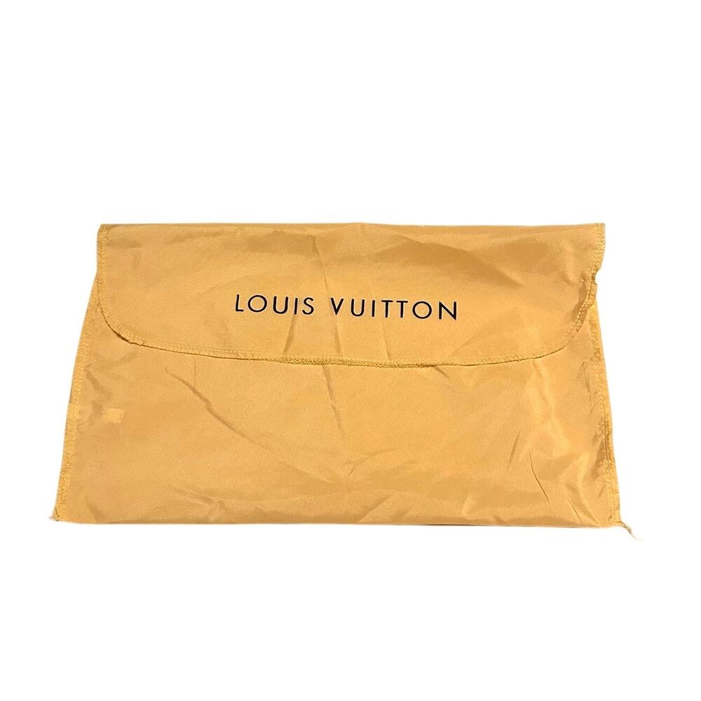 Louis Vuitton Dust Bag Beige Drawstring-Free Fold Over Storage Pouch 15" x 9.5"